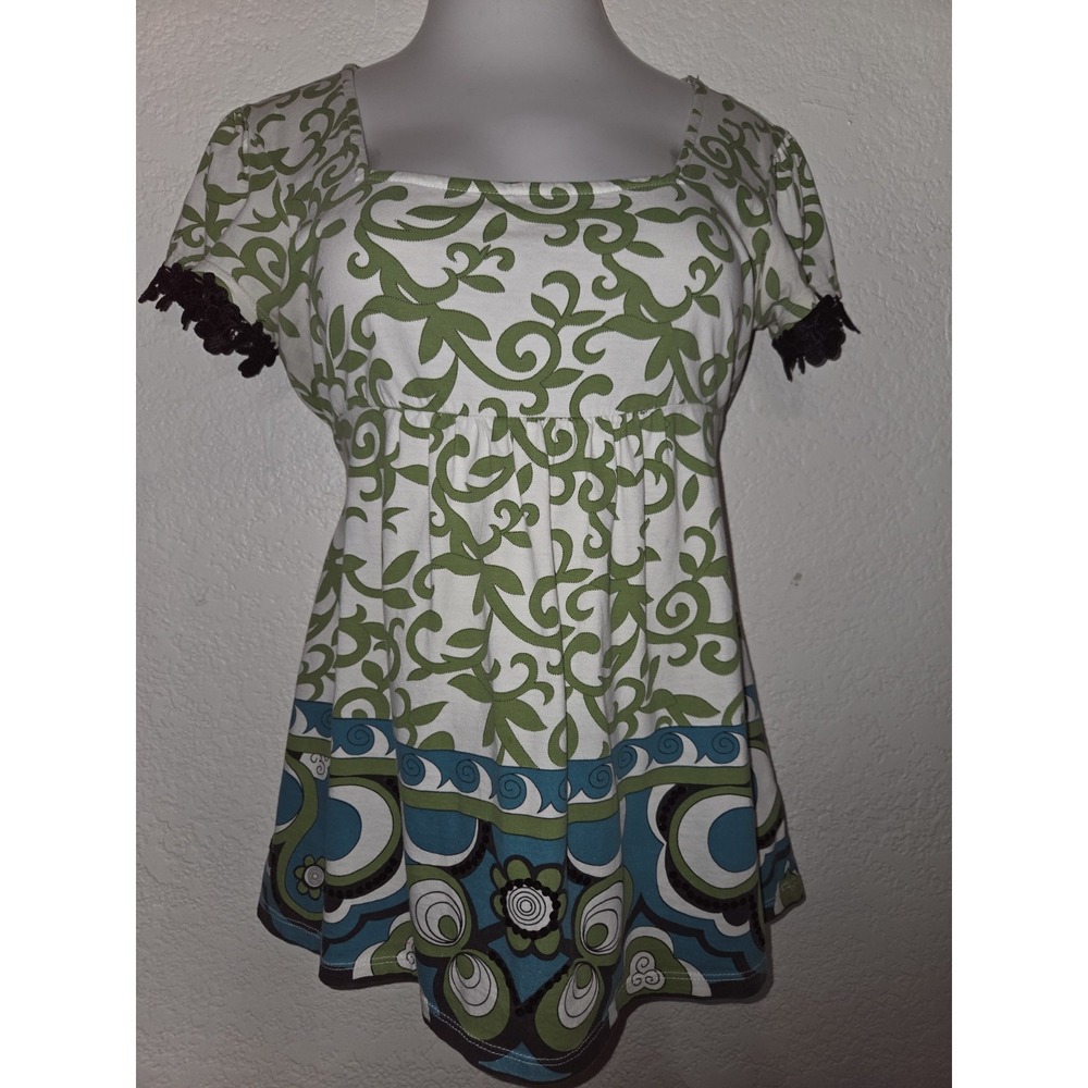 Wrapper Babydoll Fairy Top Size M White Sequin Tie Back Style And Co